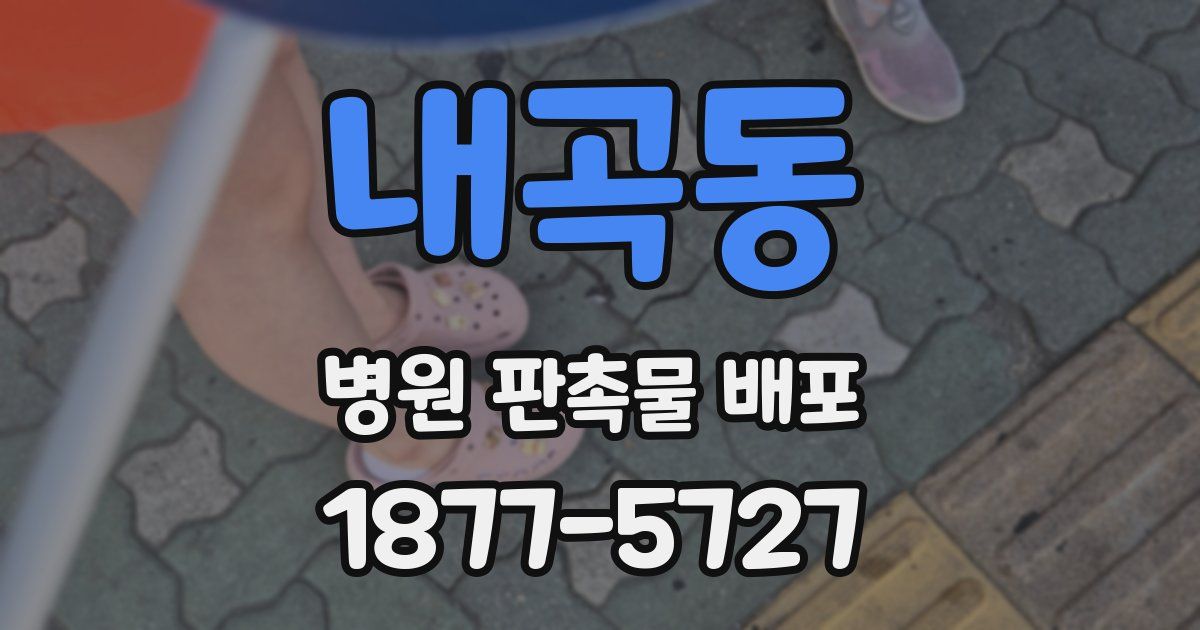 내곡동 병원 판촉물 배포