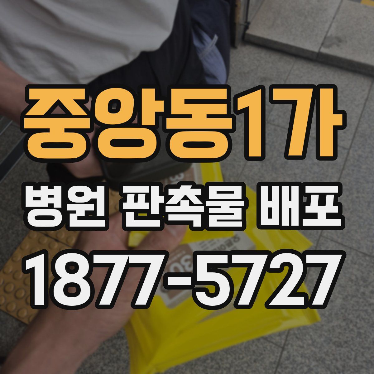 중앙동1가 병원 판촉물 배포