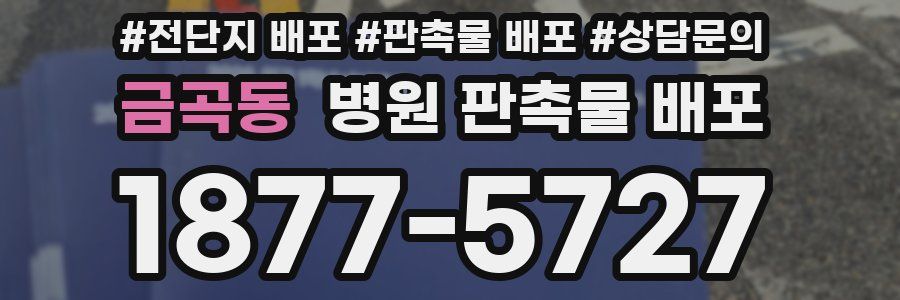 금곡동 병원 판촉물 배포