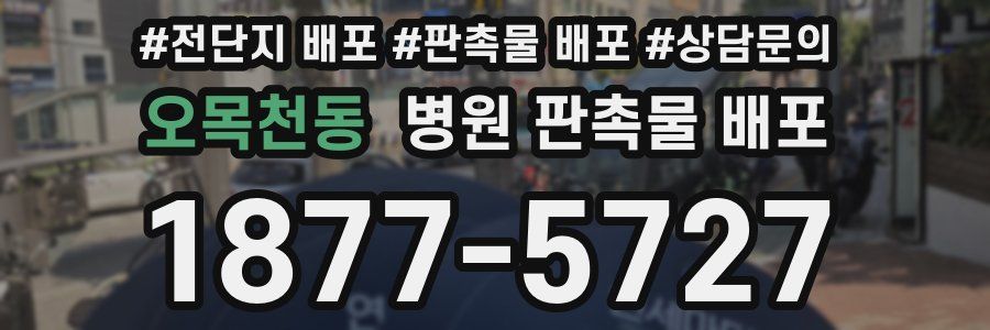 오목천동 병원 판촉물 배포
