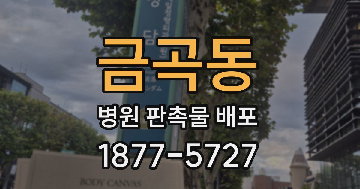 금곡동 병원 판촉물 배포