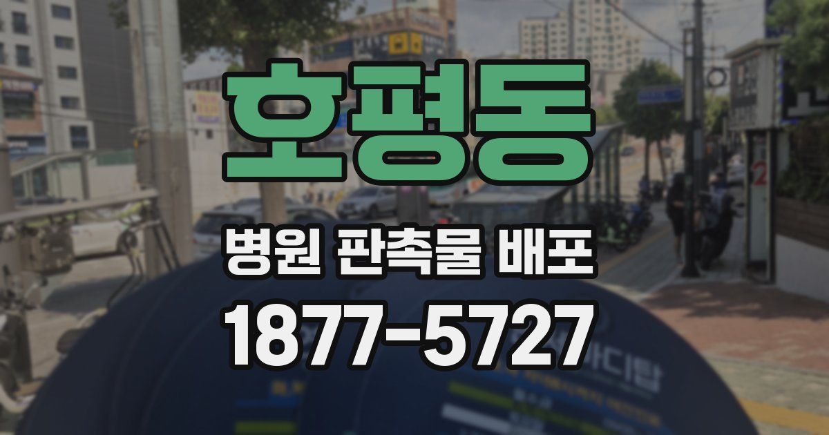 호평동 병원 판촉물 배포