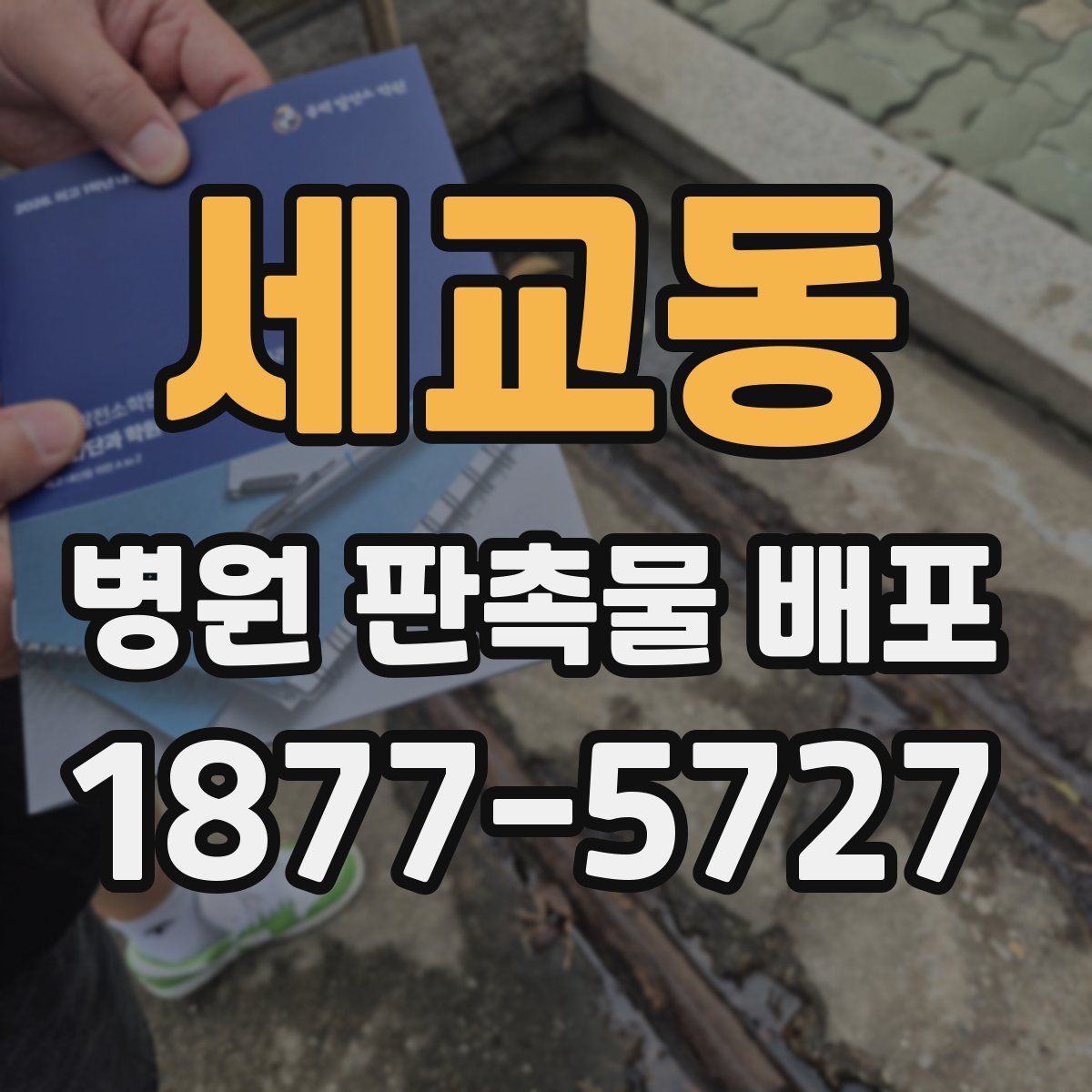 세교동 병원 판촉물 배포