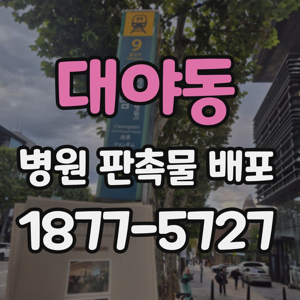 대야동 병원 판촉물 배포
