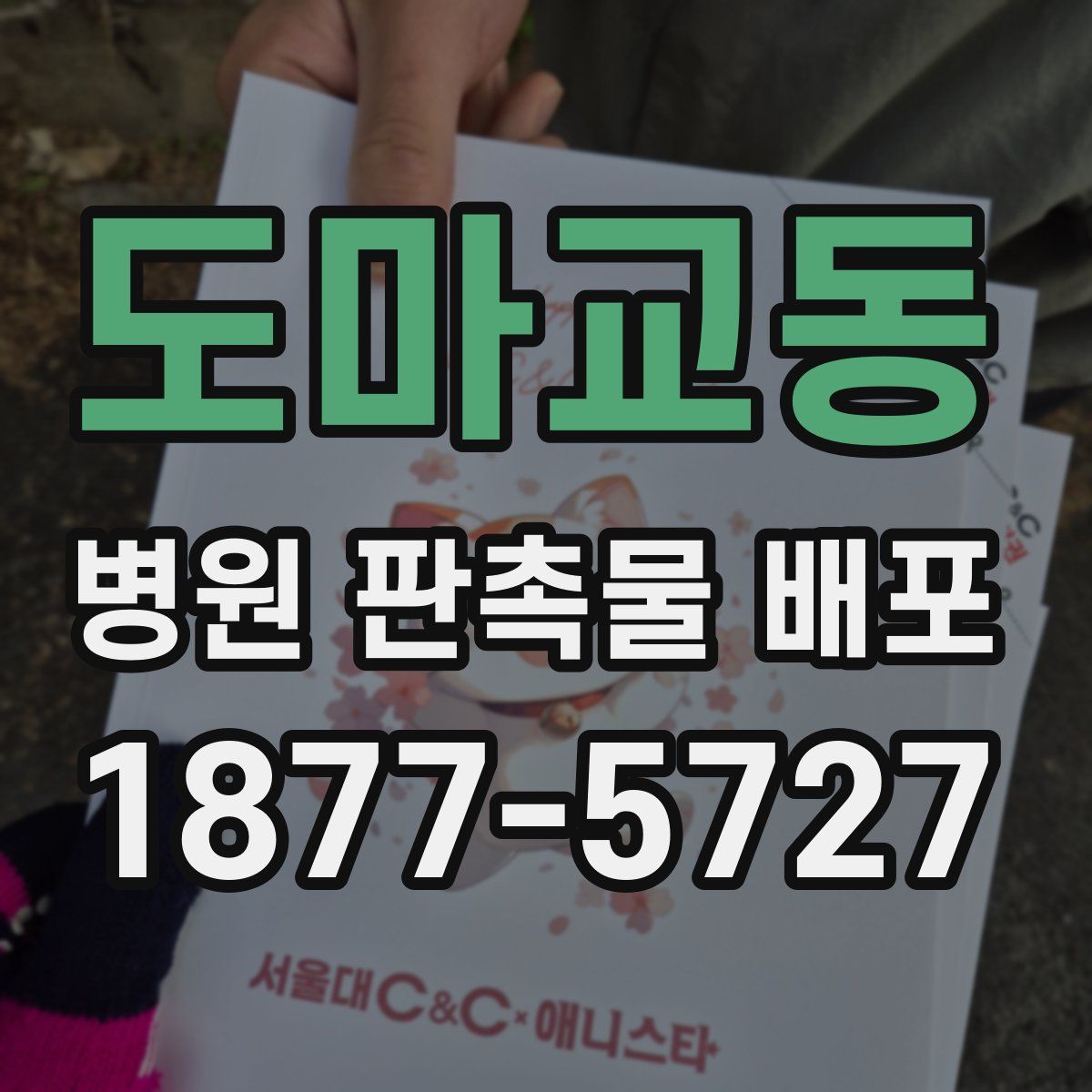 도마교동 병원 판촉물 배포