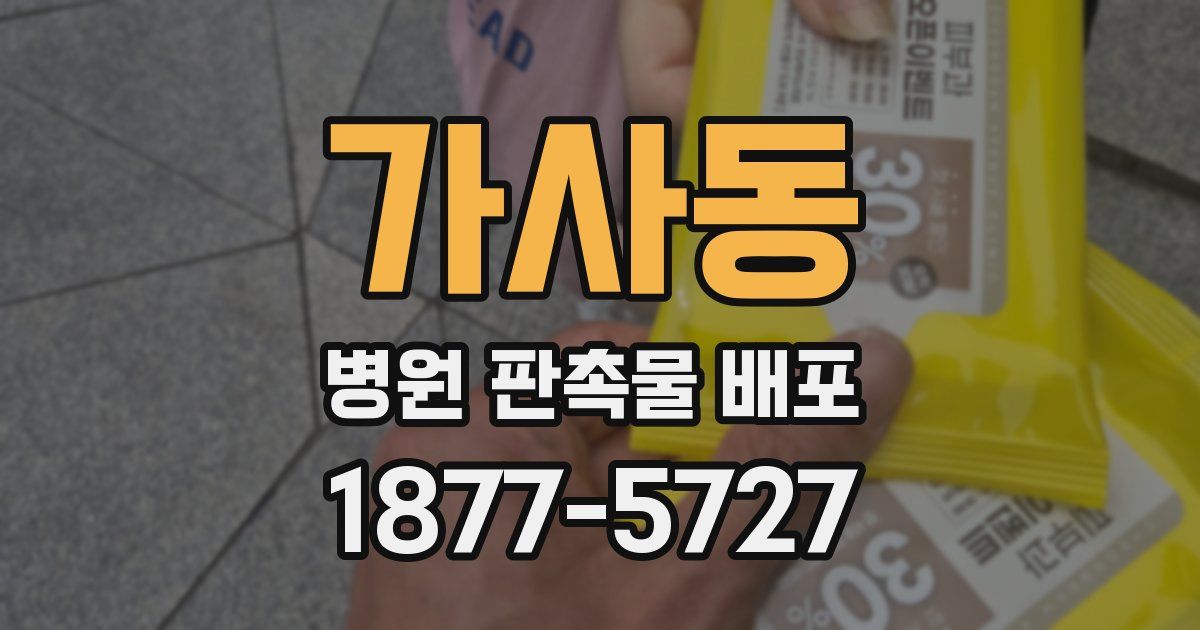 가사동 병원 판촉물 배포