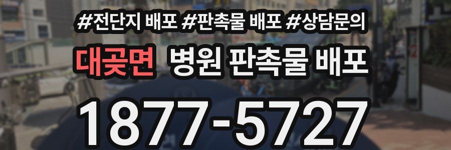 대곶면 병원 판촉물 배포