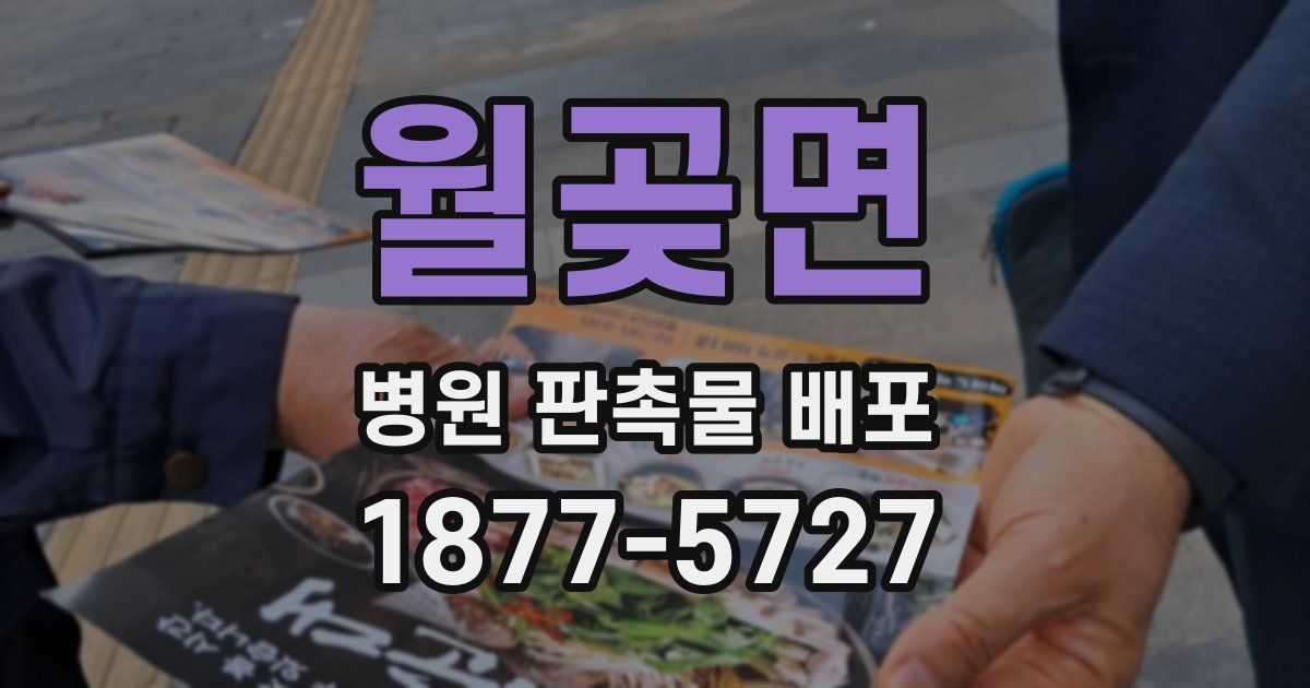 월곶면 병원 판촉물 배포