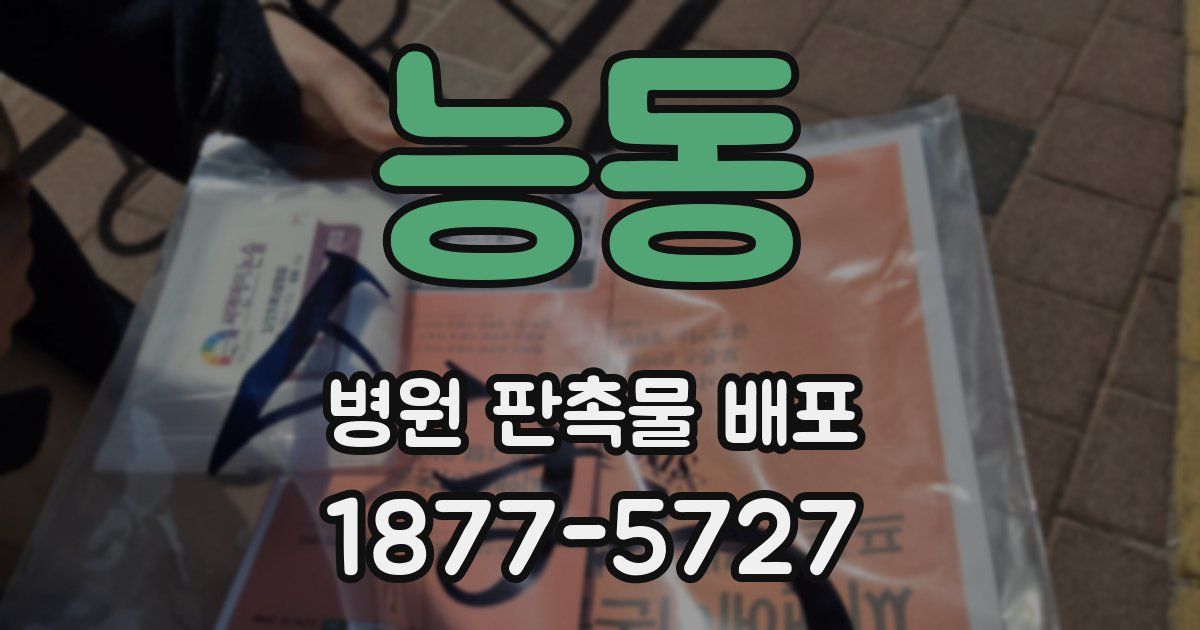 능동 병원 판촉물 배포