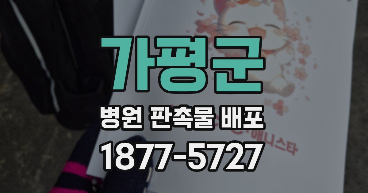 가평군 병원 판촉물 배포
