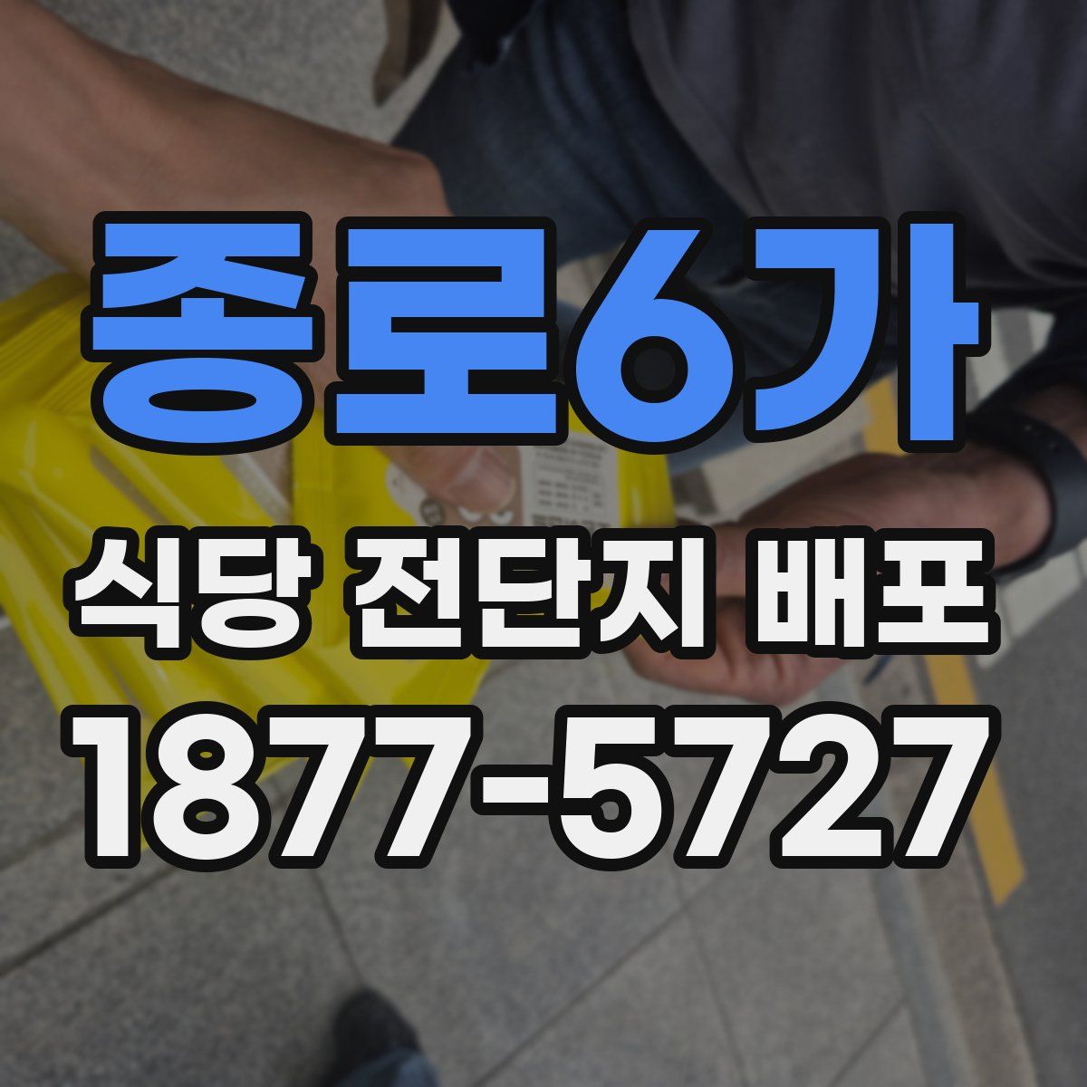 종로6가 식당 전단지 배포