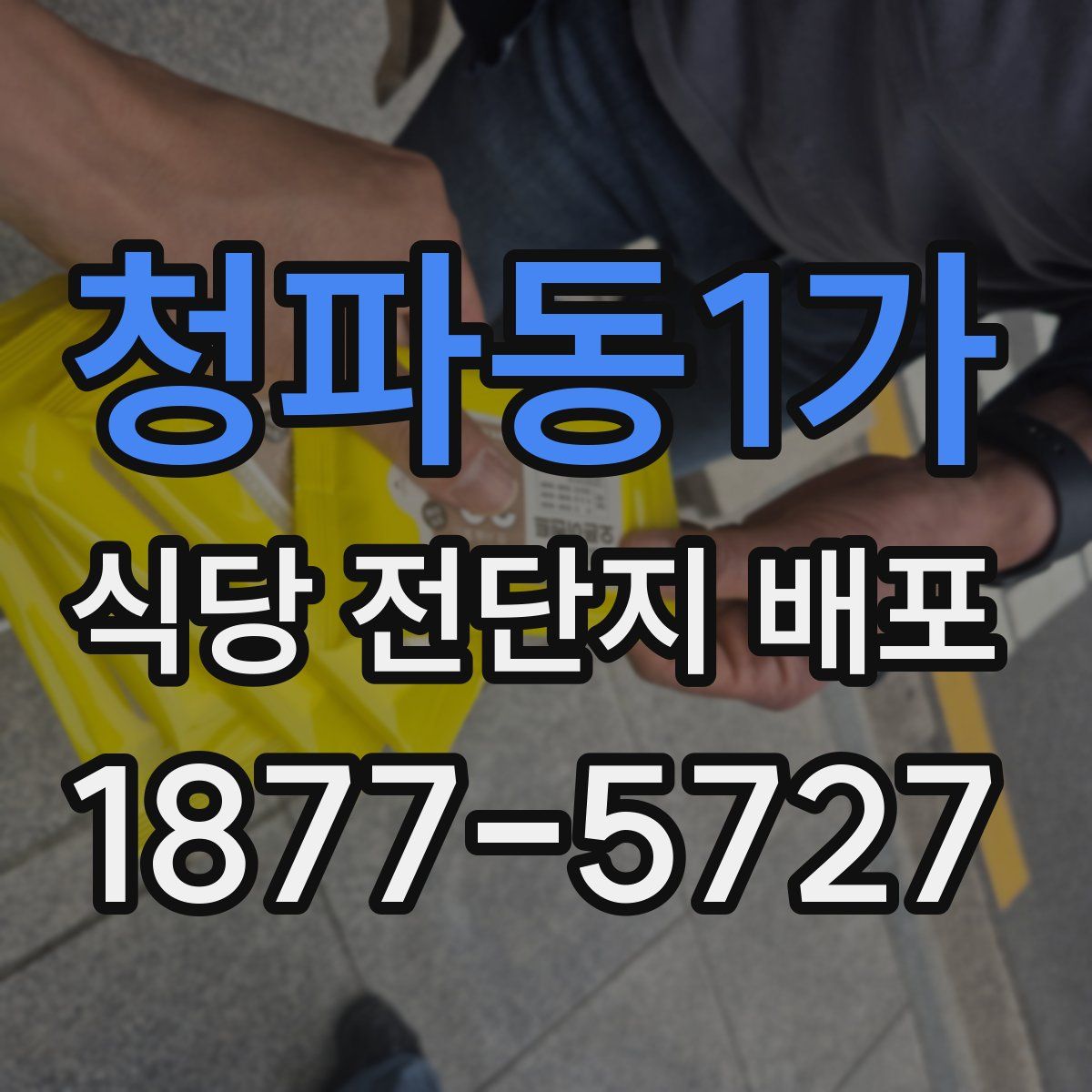 청파동1가 식당 전단지 배포