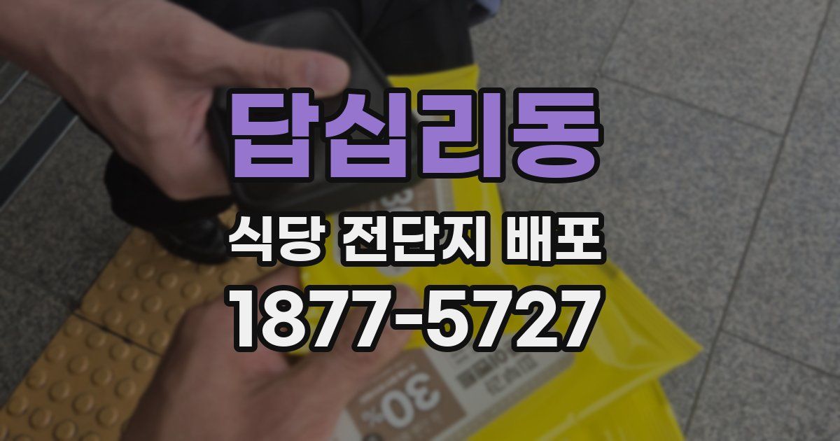 답십리동 식당 전단지 배포