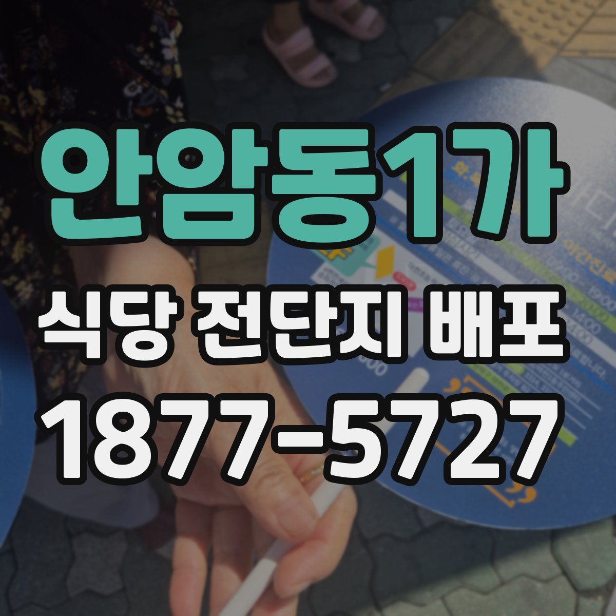 안암동1가 식당 전단지 배포