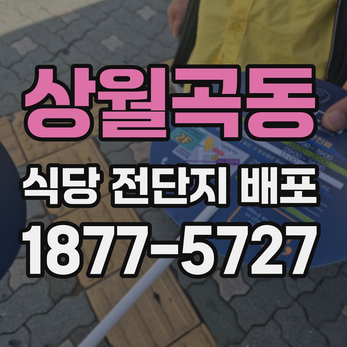 상월곡동 식당 전단지 배포