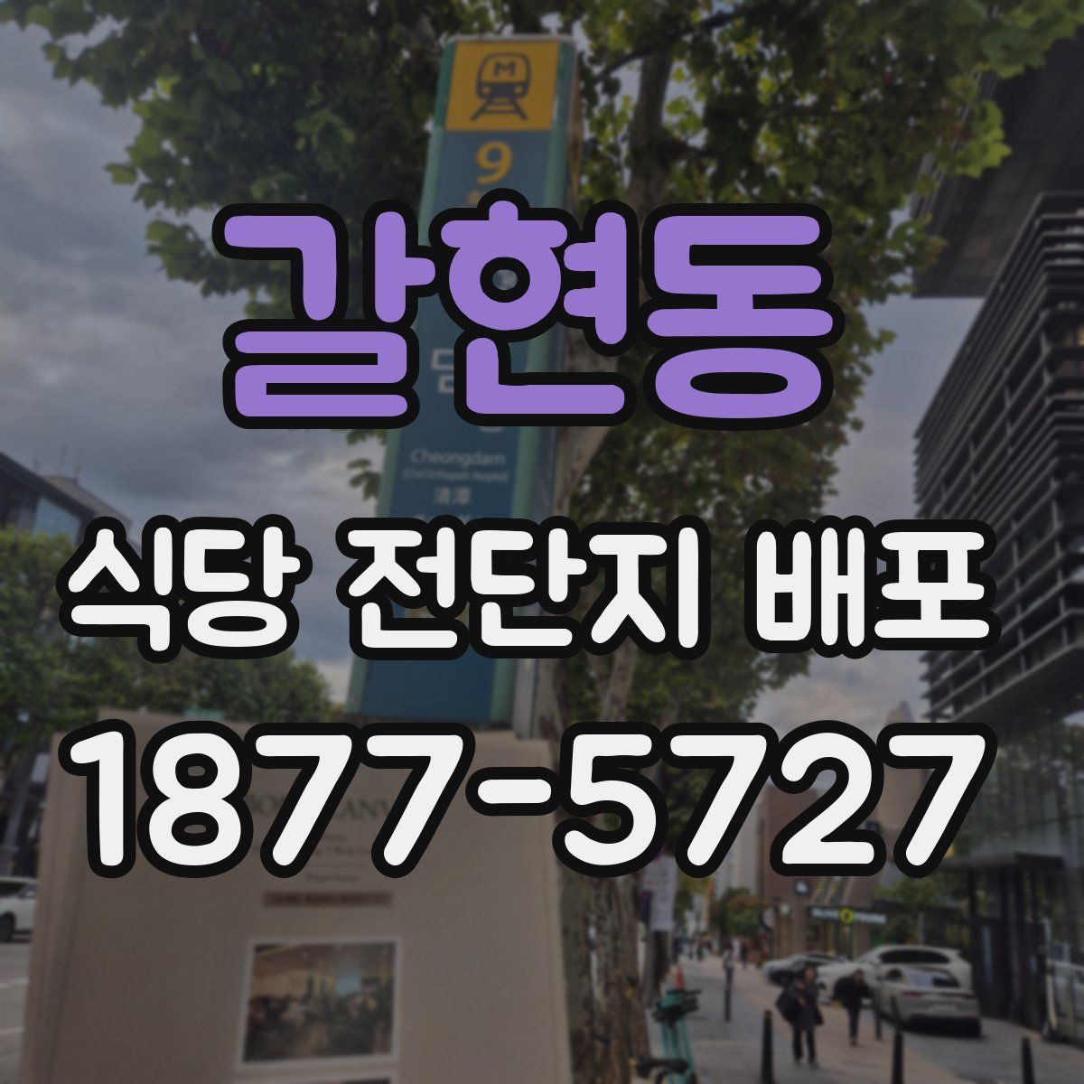 갈현동 식당 전단지 배포
