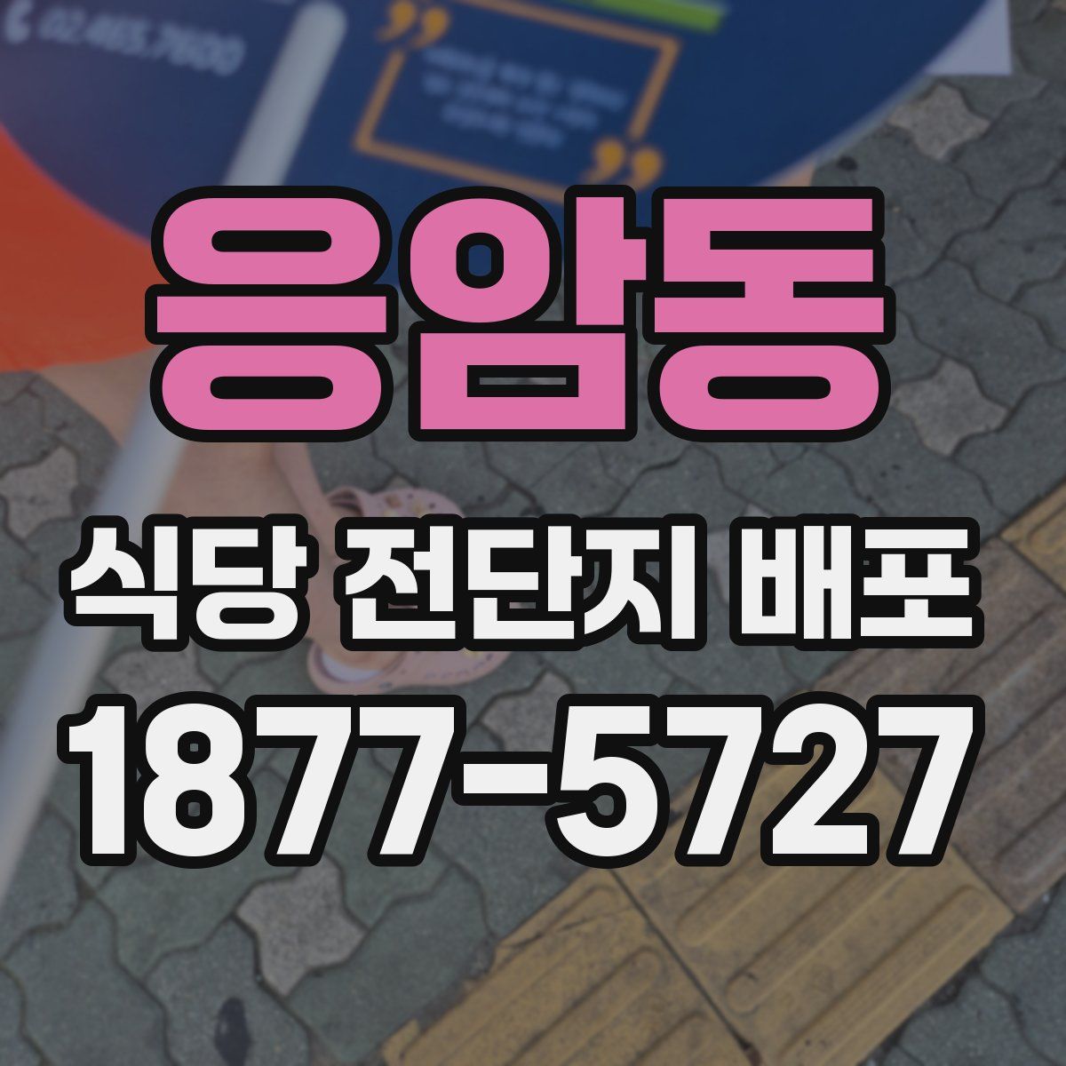 응암동 식당 전단지 배포