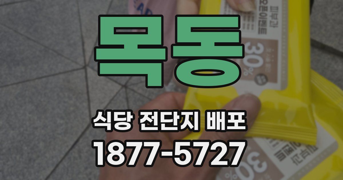 목동 식당 전단지 배포
