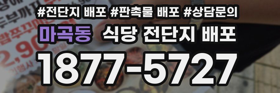 마곡동 식당 전단지 배포