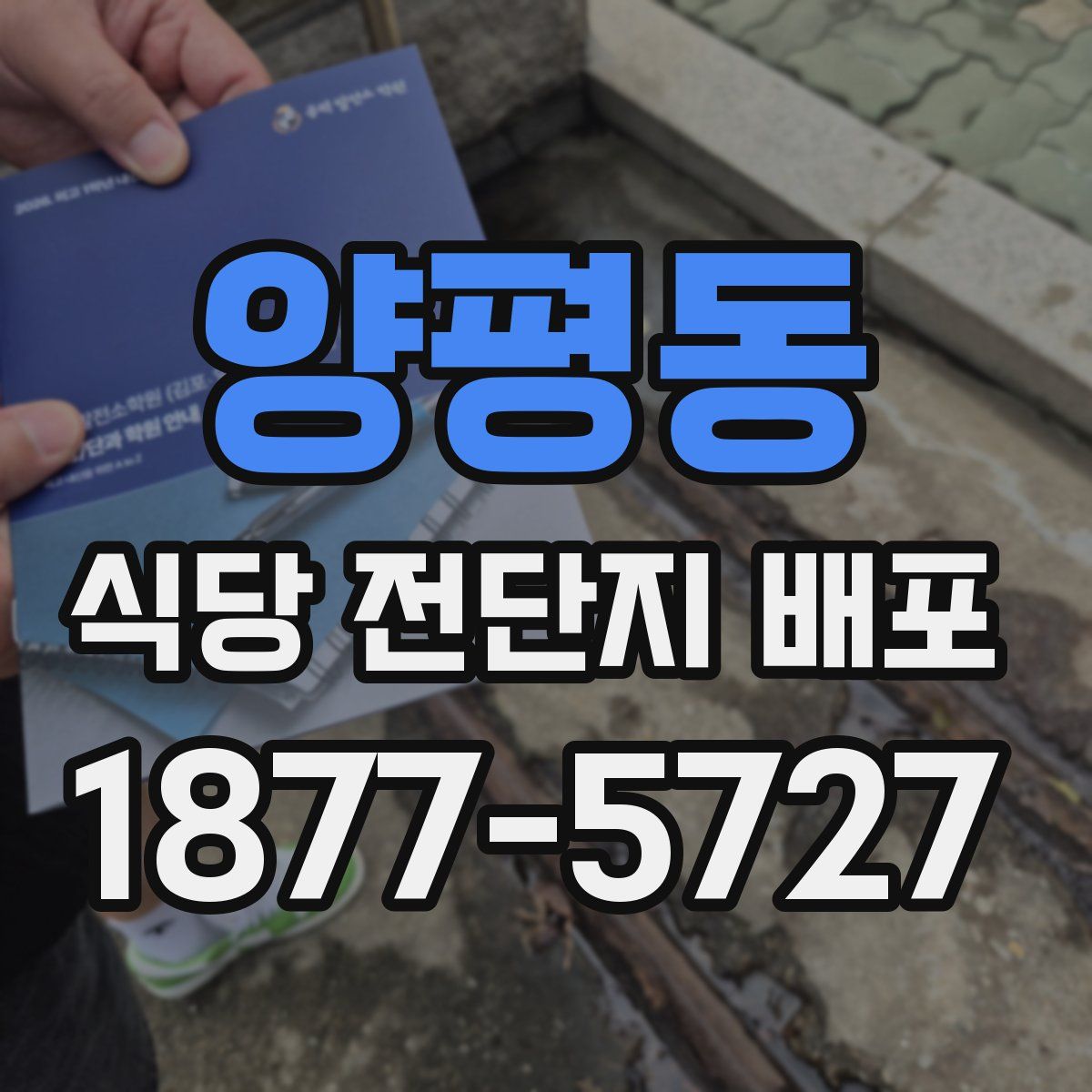 양평동 식당 전단지 배포