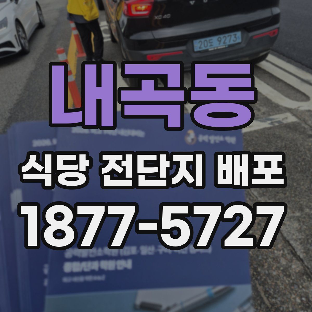 내곡동 식당 전단지 배포