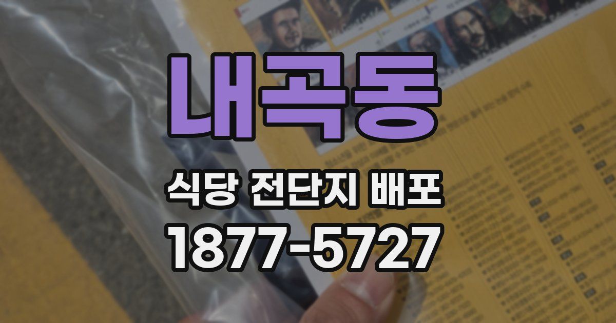 내곡동 식당 전단지 배포
