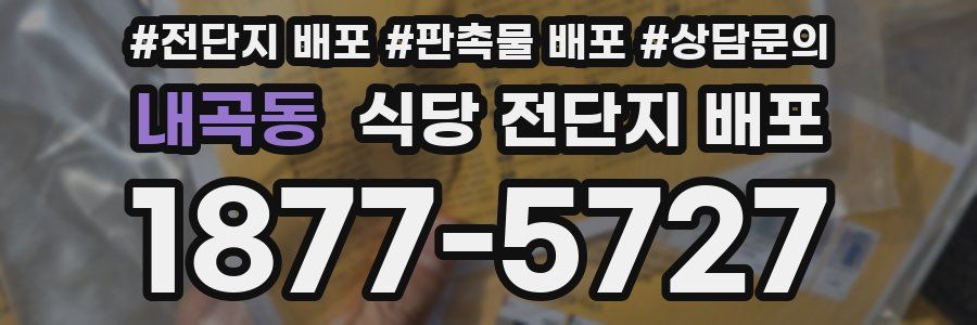 내곡동 식당 전단지 배포
