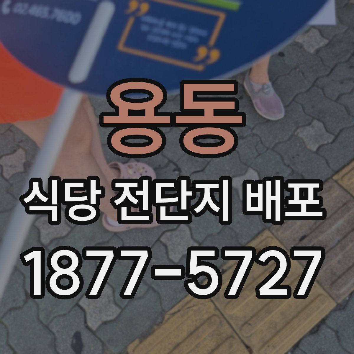 용동 식당 전단지 배포