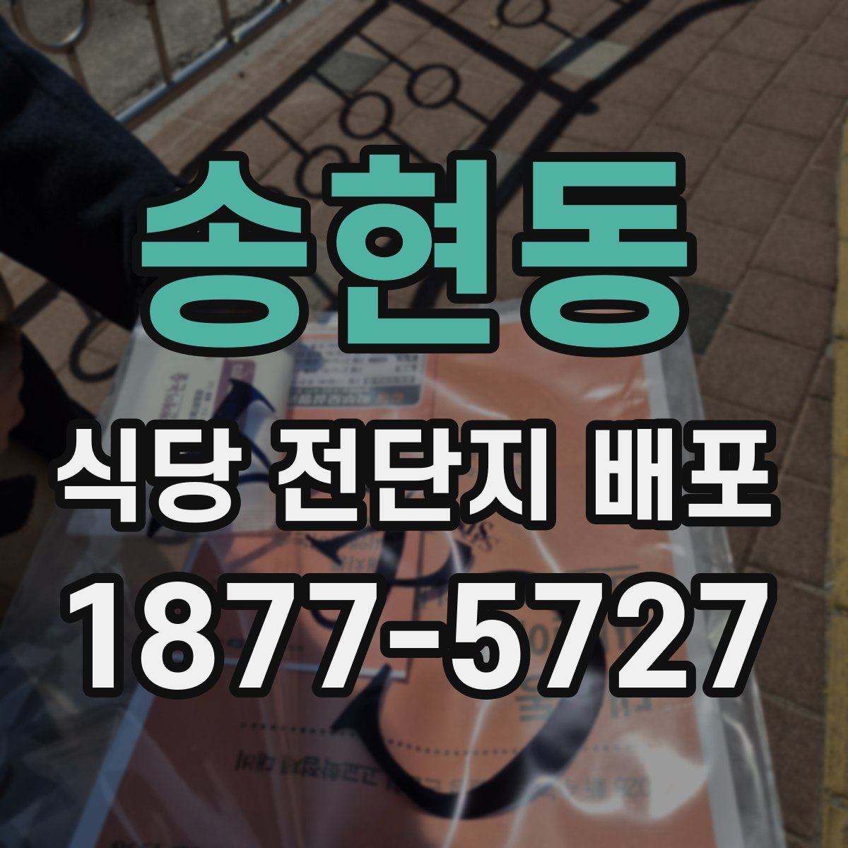 송현동 식당 전단지 배포