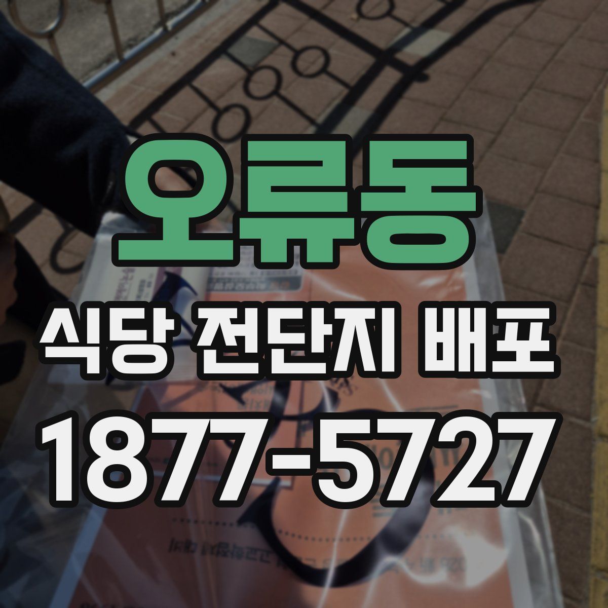 오류동 식당 전단지 배포