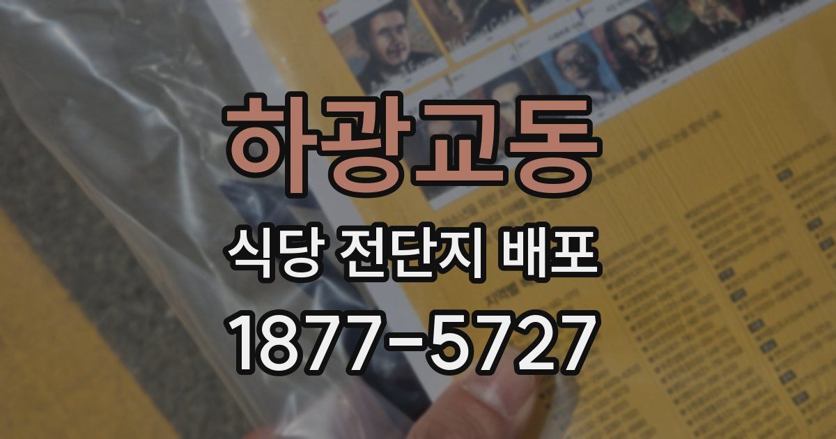 하광교동 식당 전단지 배포