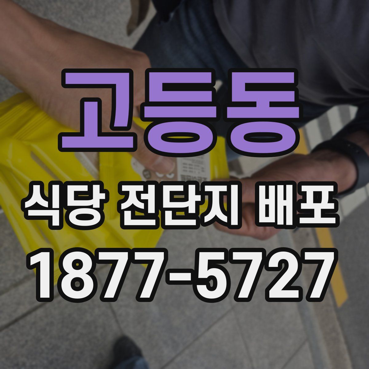 고등동 식당 전단지 배포