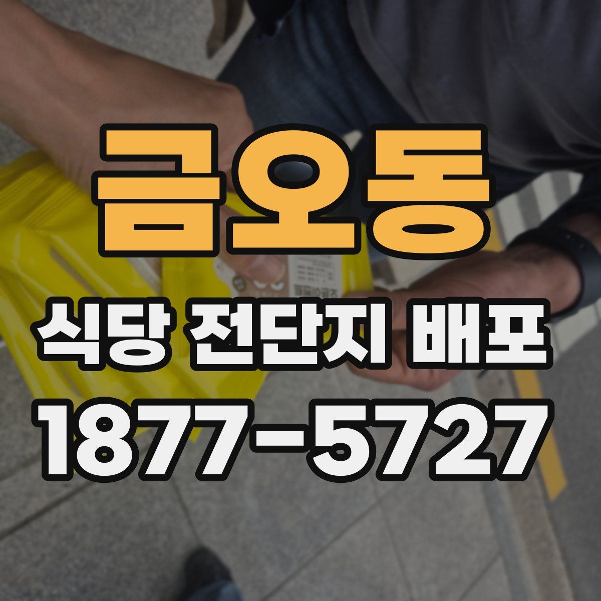 금오동 식당 전단지 배포