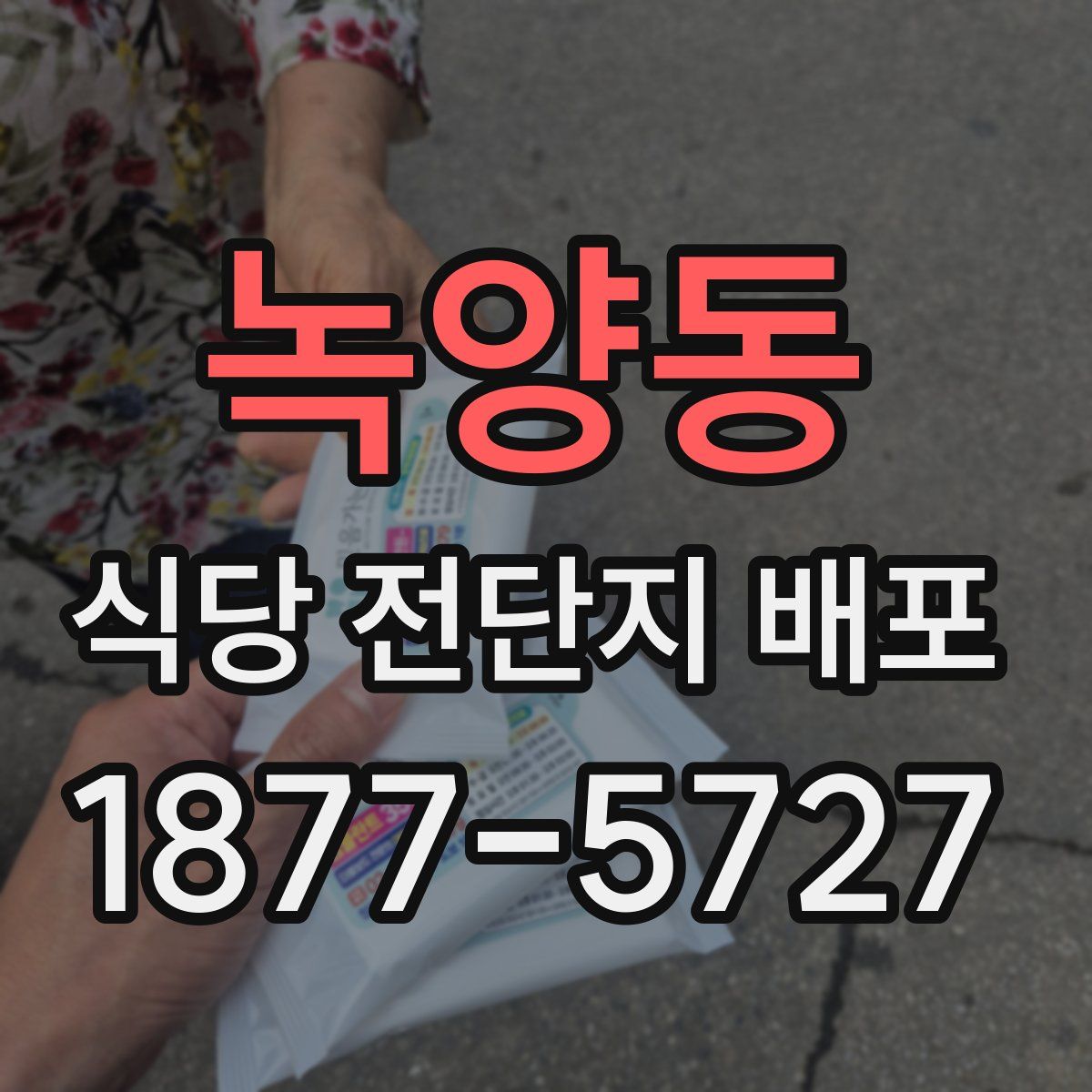 녹양동 식당 전단지 배포