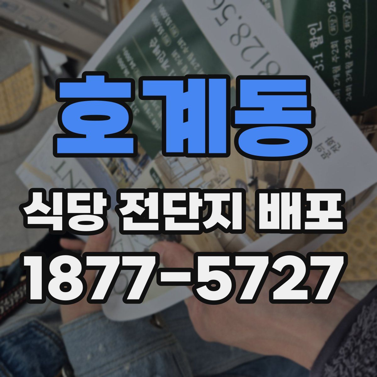 호계동 식당 전단지 배포