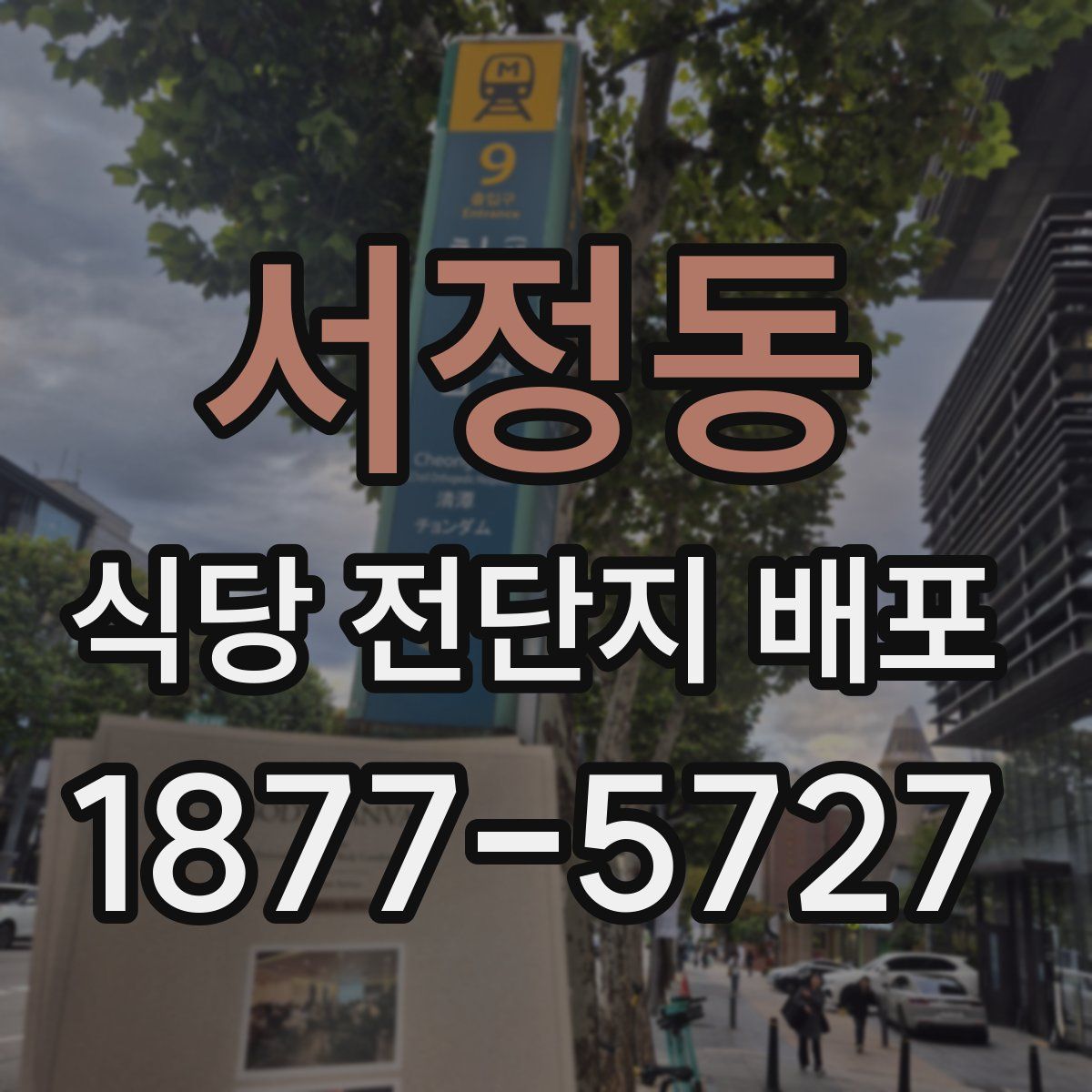서정동 식당 전단지 배포