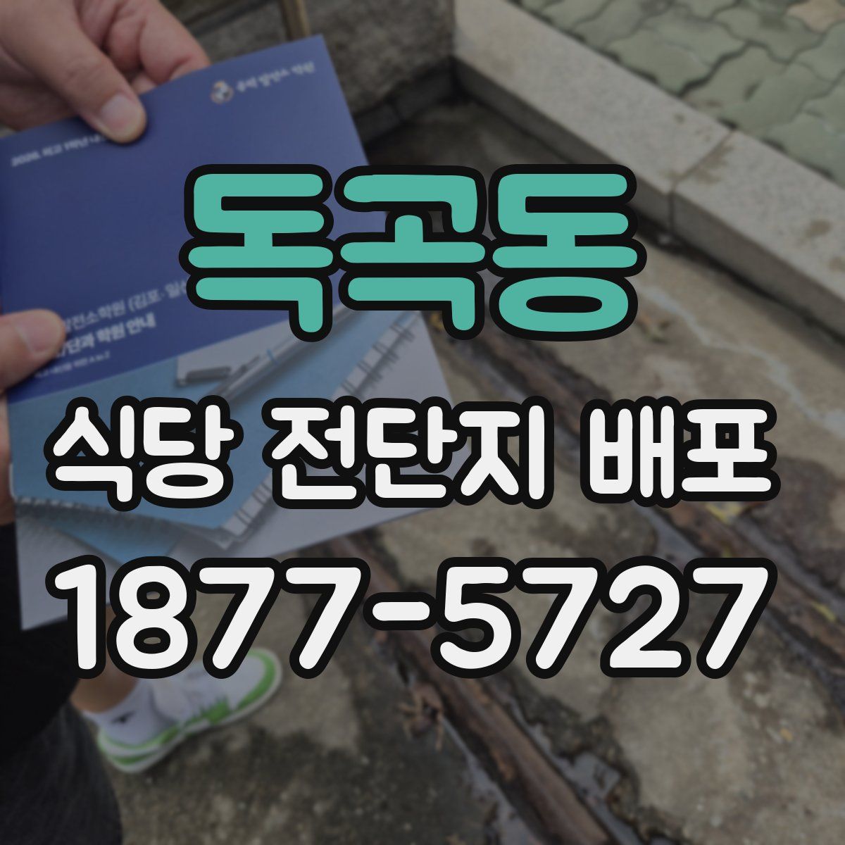 독곡동 식당 전단지 배포