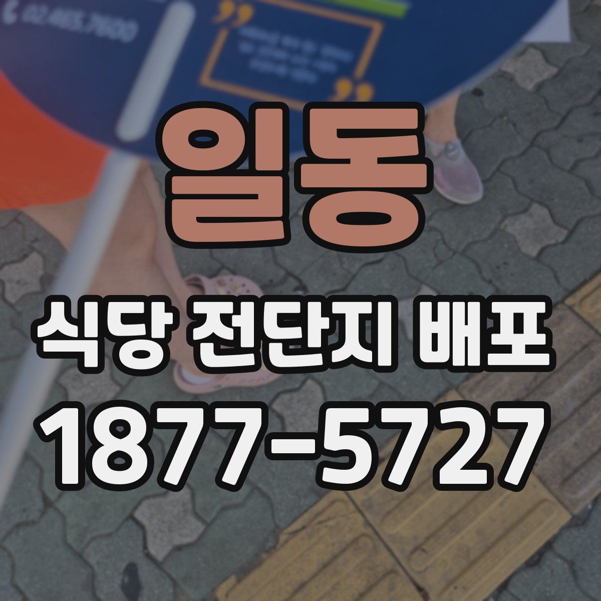 일동 식당 전단지 배포