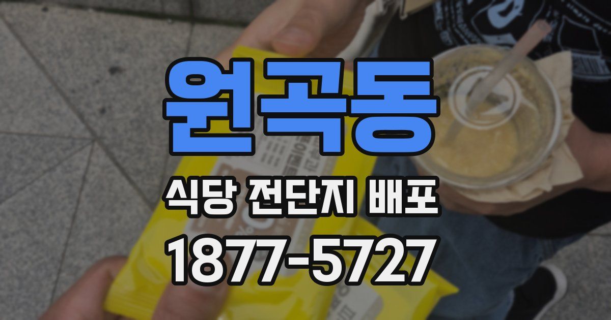 원곡동 식당 전단지 배포