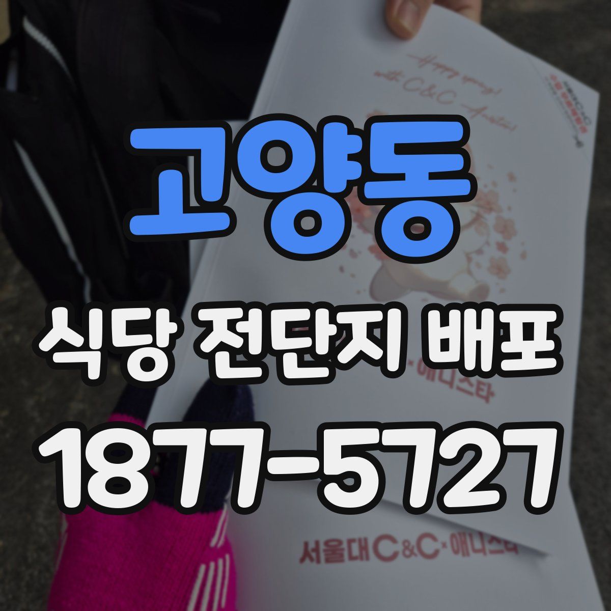 고양동 식당 전단지 배포