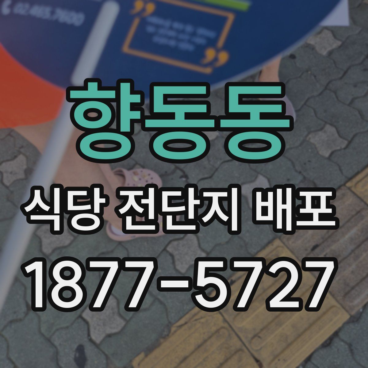 향동동 식당 전단지 배포