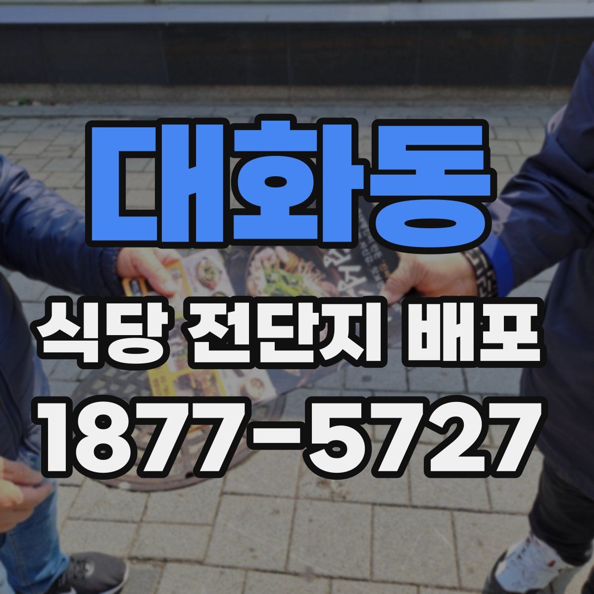 대화동 식당 전단지 배포