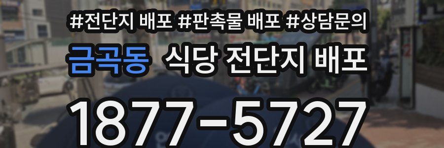 금곡동 식당 전단지 배포