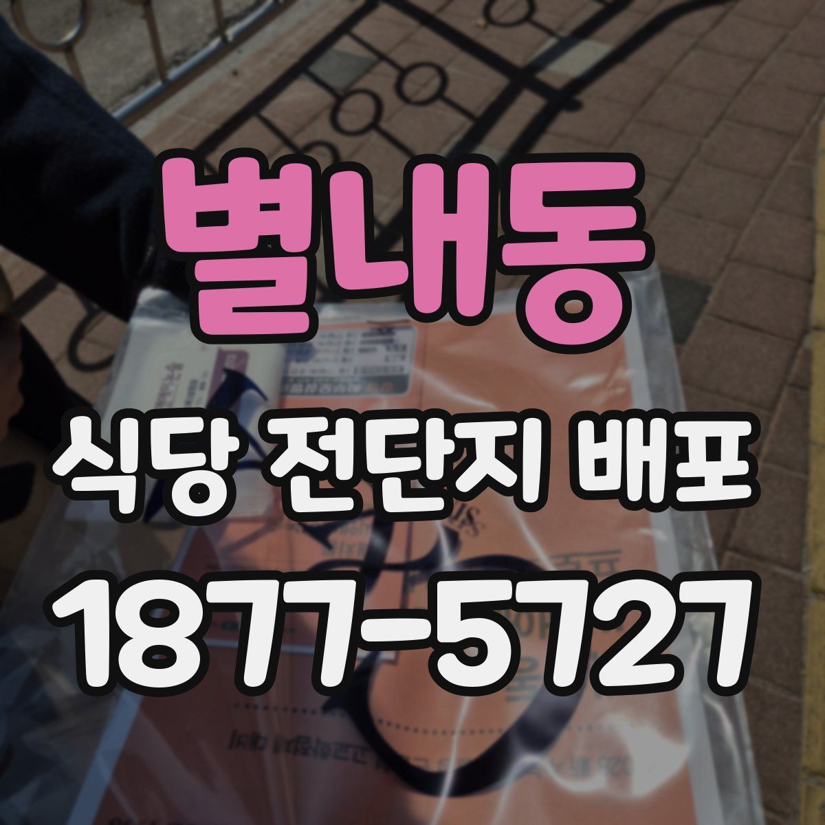별내동 식당 전단지 배포