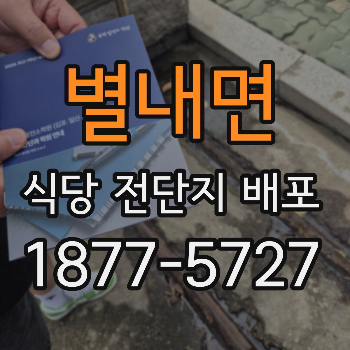 별내면 식당 전단지 배포