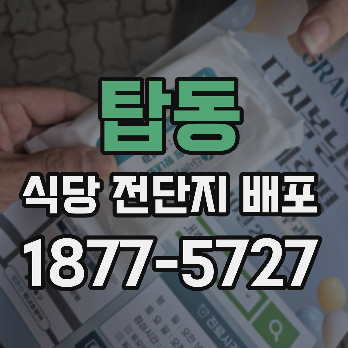탑동 식당 전단지 배포
