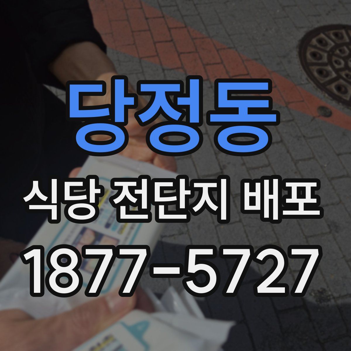 당정동 식당 전단지 배포