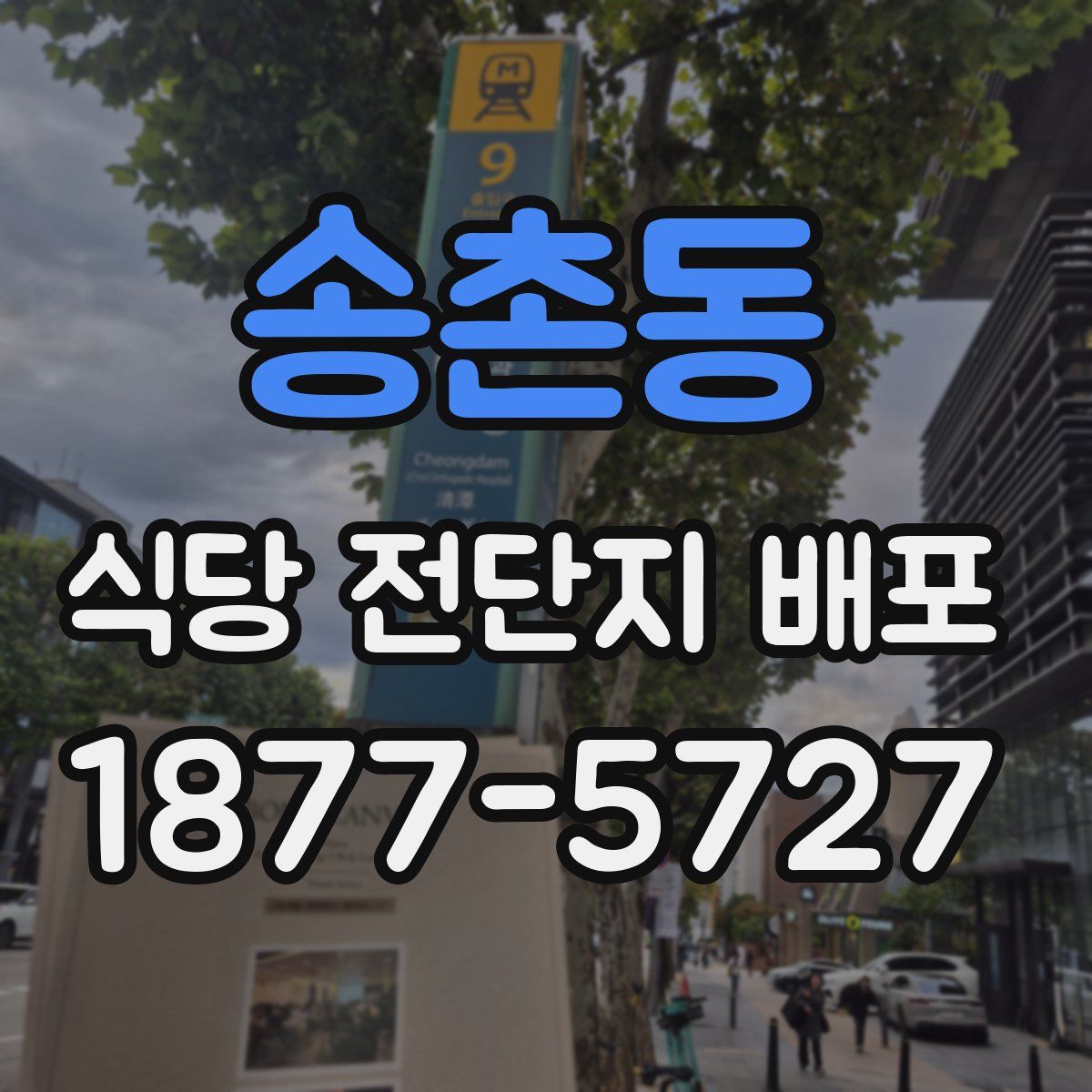 송촌동 식당 전단지 배포