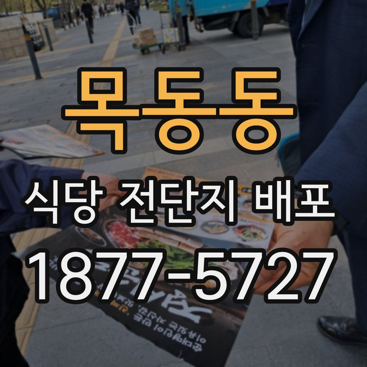 목동동 식당 전단지 배포