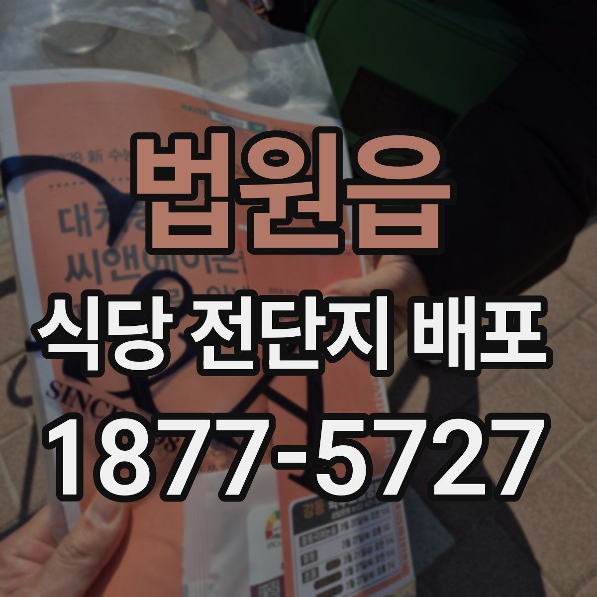 법원읍 식당 전단지 배포
